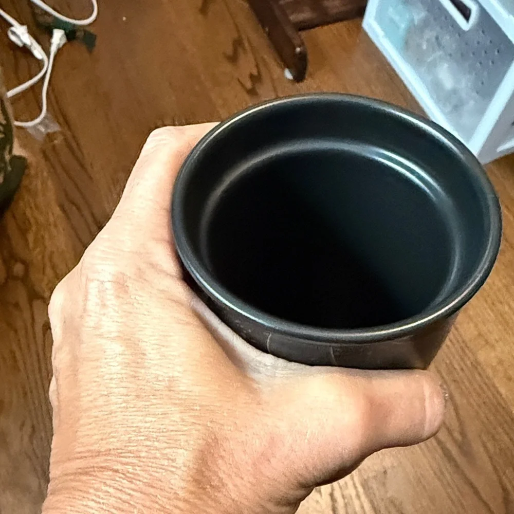 Starbucks Coffee 2018 Holiday Blend Gold Black Sparkle Ceramic Traveler Tumbler